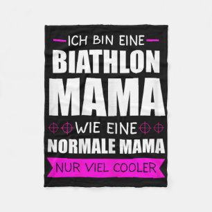 Biathlon Mama Skilanglauf Ristorante da Valentino Fleecedecke