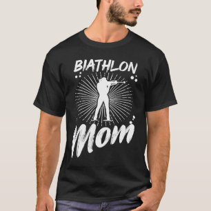 Biathlon-Mama-Wintersport-Schnee-Biathlet-Cross Co T-Shirt