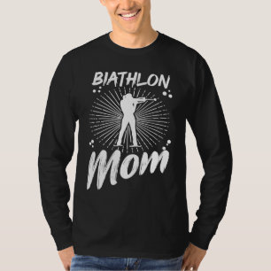 Biathlon-Mama-Wintersport-Schnee-Biathlet-Cross Co T-Shirt