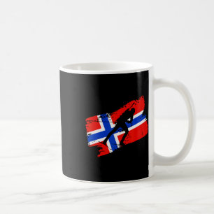 Biathlon Norwegen Flagge Norwegischer Skilanglauf Kaffeetasse