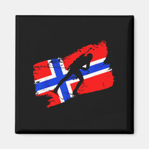 Biathlon Norwegen Flagge norwegischer Skilanglauf Magnet