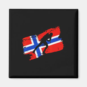 Biathlon Norwegen Flagge Norwegischer Skilanglauf Magnet