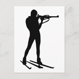 Biathlon Postkarte