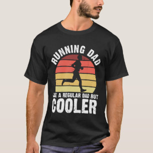 Biathlon Runner Marathon Running Vater Vatertag T-Shirt