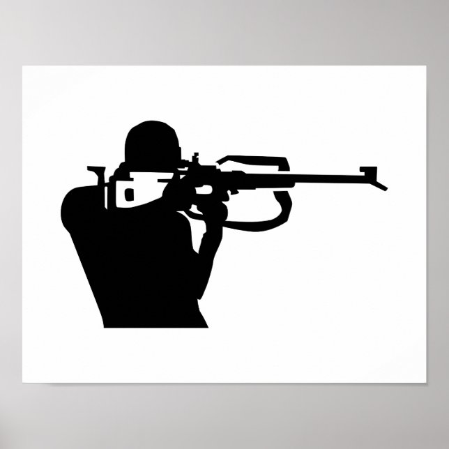 Biathlon Shooting Poster (Vorne)