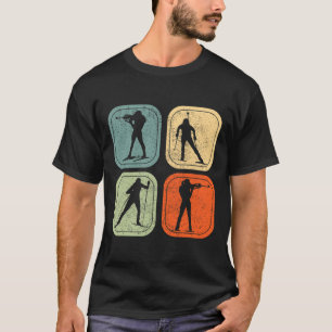 Biathlon Ski Biathlet Wintersport Langlaufen T-Shirt
