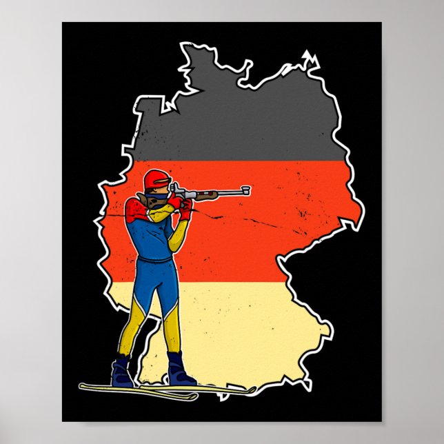 Biathlon Ski Langlaufloipe 11 Poster (Vorne)