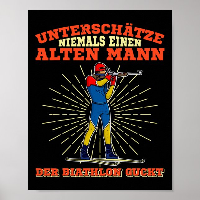Biathlon Ski Langlaufloipe 16 Poster (Vorne)