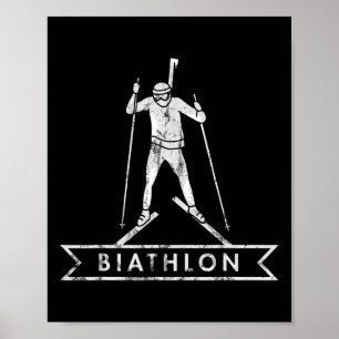 Biathlon Ski Skifahren Skigebiet Ausstattung Poster