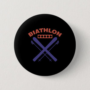 Biathlon Ski Wintersport Langlaufski Button