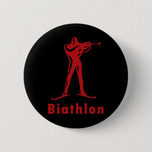 Biathlon Ski Wintersport Langlaufski Button