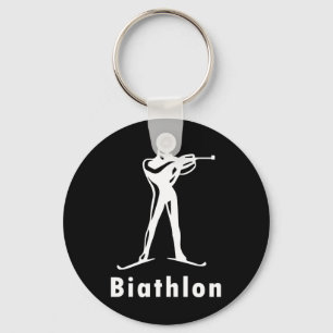 Biathlon Ski Wintersport Langlaufski Schlüsselanhänger