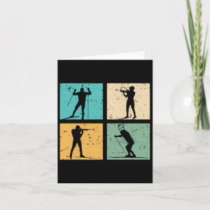 Biathlon Skifahren Langlauf Skifahren Biathlete Gi Karte