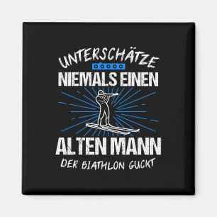 Biathlon Skifahren Ski Langlauf Geschenk Magnet
