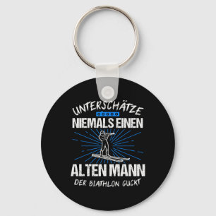 Biathlon Skifahren Ski Langlauf Geschenk Schlüsselanhänger
