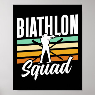 Biathlon Squad Biathlete Biathlon Poster
