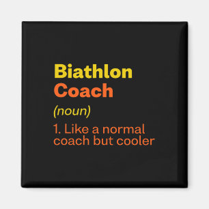 Biathlon-Trainer Definition Sonniges Biathlete Spa Magnet