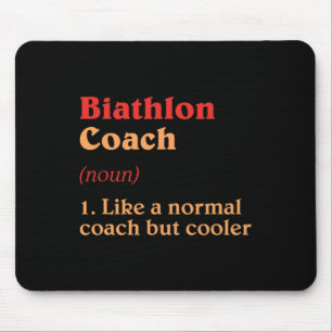 Biathlon-Trainer Definition Sonniges Biathlete Spa Mousepad