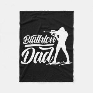 Biathlon Vater Sportbiathlon Biathlete Vater Vater Fleecedecke