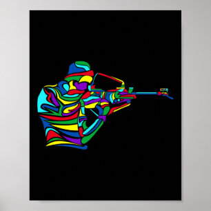 Biathlon Winter Sport Biathlete Poster