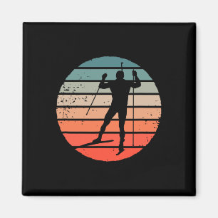 Biathlon Wintersport Aktion Magnet