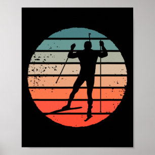 Biathlon Wintersport Aktion Poster