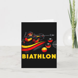 Biathlon-Wintersport Langlauf Karte
