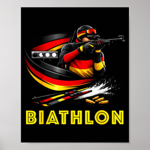 Biathlon-Wintersport Langlauf Poster