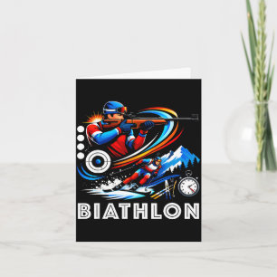Biathlon-Wintersport Langlaufski Karte