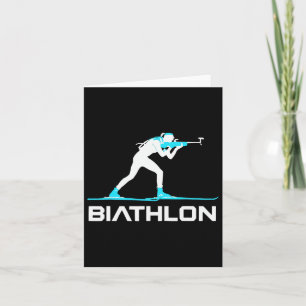 Biathlon Wintersport Skifahren Gewehrschießen Biat Karte