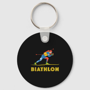 Biathlon-Wintersport Skilanglauf Schlüsselanhänger