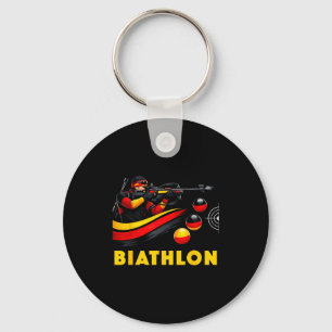 Biathlon-Wintersport Skilanglauf Schlüsselanhänger