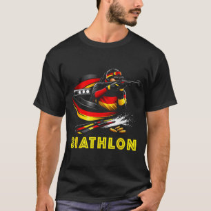 Biathlon-Wintersport Skilanglauf T-Shirt