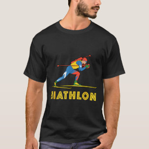 Biathlon-Wintersport Skilanglauf T-Shirt