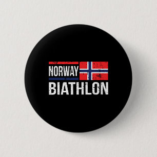 Biathlon-Ziel-Ski-Wettbewerb Button