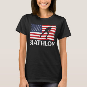 Biathlon Ziel Skifahren Biathlete Ristorante da Va T-Shirt