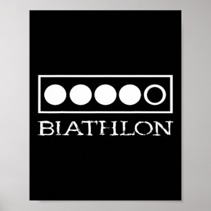 Biathlon Zielvorstellung Sport Ristorante da Enzo Poster