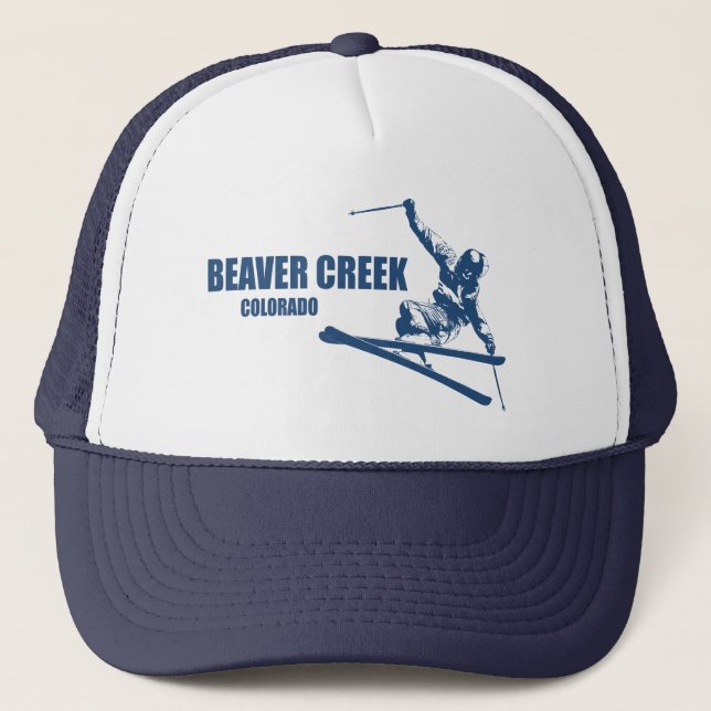 Biaver Creek Colorado Skier Truckerkappe (Vorderseite)
