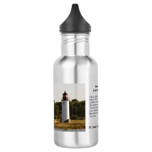 Biaver Island Hafen Leuchtturm Wasserflasche