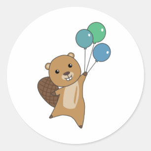 Biaver Sumsi Balloons Funny Animes für Kinder Runder Aufkleber
