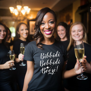 Bibbidi Bobbidi Booze Schwarzes Damen-Party-Shirt T-Shirt