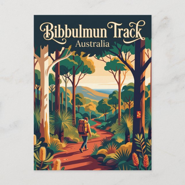 Bibbulmun Track Australien Postkarte (Vorderseite)