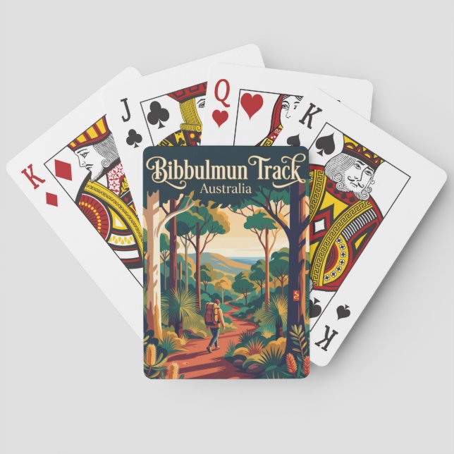 Bibbulmun Track Australien Spielkarten (Rückseite)