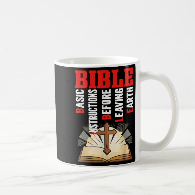 Bibel-Akronym - Grundanleitung vor dem Verlass Kaffeetasse (Rechts)