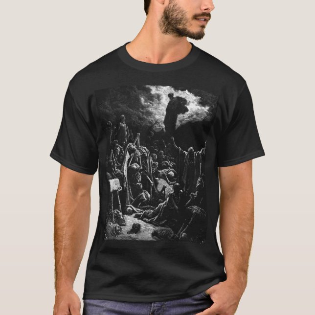 Bibel: Ezekiels Auferstehung - Gustave Dore T-Shirt (Vorderseite)