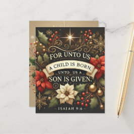 Bibel für uns Ein Kind ist Geborenes Scrapbook Pap