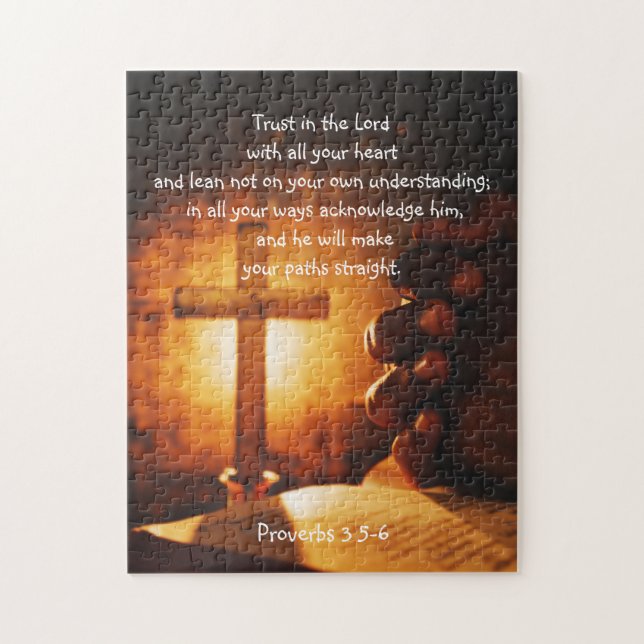 Bibel Gebet Hand Kreuz mit Bibelschrift (Vertikal)