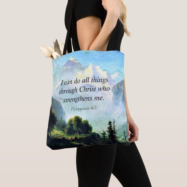 Bibel gießt, Phil 4:13, I can do all things. Tasche (Von Nahem)