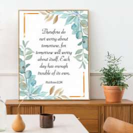 Bibel-Grünkreideplakat Poster