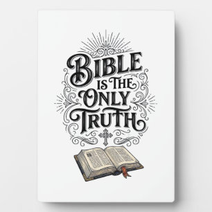 Bibel Ist Die Einzige Wahrheit Christliches T-Shir Fotoplatte
